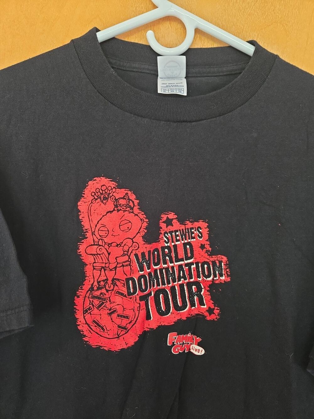 FAMILY GUY Stewie Y2k Shirt World domination tour 2005  XL Mens Unisex New